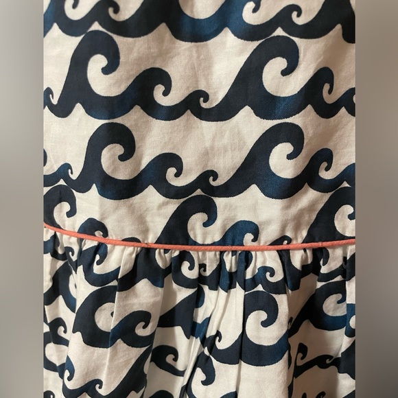 Blue Waves Cotton Mini Dress - Picture 3 of 6